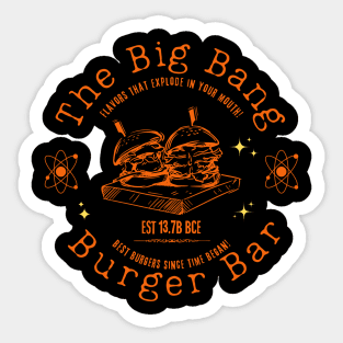 The Big Bang Burger Bar Sticker